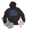 Simply Sage Market Women's Graphic Hoodie Distressed Baby It's Cold Outside - 2 of 3
