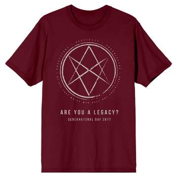 Supernatural Are You a Legacy Aquarian Star Men's Cardinal Red T-shirt
