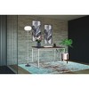 Engineered Wood and Chrome Contemporary Modern Office Workspace Desk with Wide Desktop for Multiple Monitors - 2 of 4