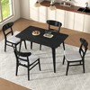 5-Piece Dining Set with Kitchen Table and 4 Upholstered Chairs - 2 of 4