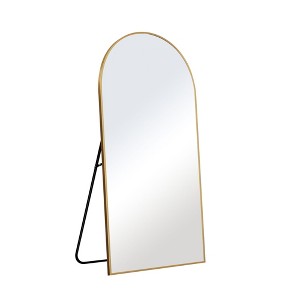 PexFix Full Length Arched Free Standing Body Mirror, Metal Framed Wall Mirror, Large Floor Mirror - 1 of 3