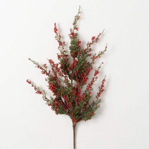 Sullivans Artificial 27.5" Cedar Berry Stem, Multicolor - 1 of 4