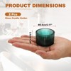 Unique Bargains Centerpiece Decor Round Ribbed Votive Glass Tea Light Holders - 2 of 4