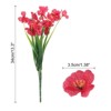Unique Bargains Plastic Violet Faux Artificial Flower Heads for Indoor and Outside - 2 of 4