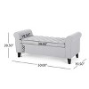 GDFStudio Emmaline Contemporary Tufted Storage Ottoman Bench with Rolled Arms - 3 of 4