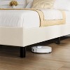 Upholstered Platform Bed Frame with Adjustable Headboard, Modern Noise Free Bed Frame - Sturdy Wooden Slats Support, No Box Spring Needed - 4 of 4