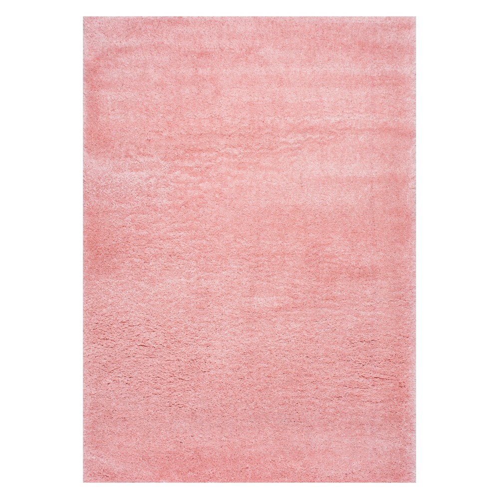 Pink Solid Loomed Area Rug 3'X5' - nuLOOM