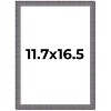 PosterPalooza | Textured Grey Picture Frame - UV Acrylic, Foam Board Backing, Hanging Hardware - 2 of 4