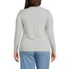 Lands' End Women's Lightweight Jersey Skimming Long Sleeve Turtleneck - 2 of 4