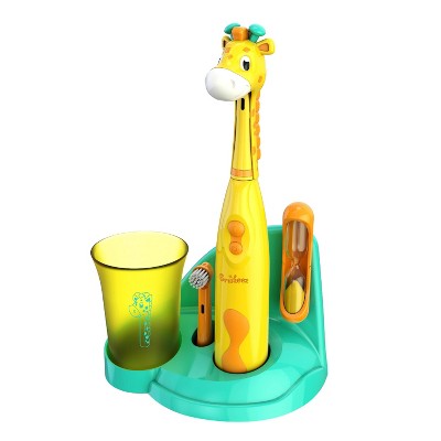 Brusheez Jovie the Giraffe Children's Electronic Kids Toothbrush Set