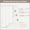 Grungis 50x108 Inch Cotton Printed Curtain Panels with Chenille Stripe and Lining for Living Room,Bedroom - 3 of 4