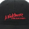 A Nightmare On Elm Street Logo Men's Black Distressed Dad Hat - 3 of 4