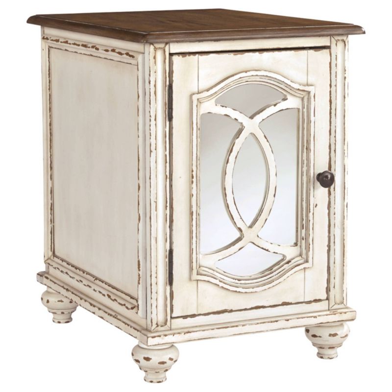Realyn Chairside End Table White/Rustic Brown - Signature Design by Ashley, 1 of 9