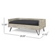 Mewoofun Acacia Wood Pet Bed,Dog Bed Fabric Plush Tufted Cushion and Minimalist Hairpin Legs Fit Small Dogs - 2 of 4