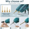 100W Heavy Duty Hot Glue Gun Kit - Full Size Fireproof Glue Gun with 12 Glue Sticks for DIY Crafts & Home Repairs - 2 of 4