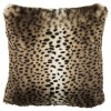 Faux Leopardis Pillow - Black/Brown - 20"X20" - Safavieh - 3 of 3