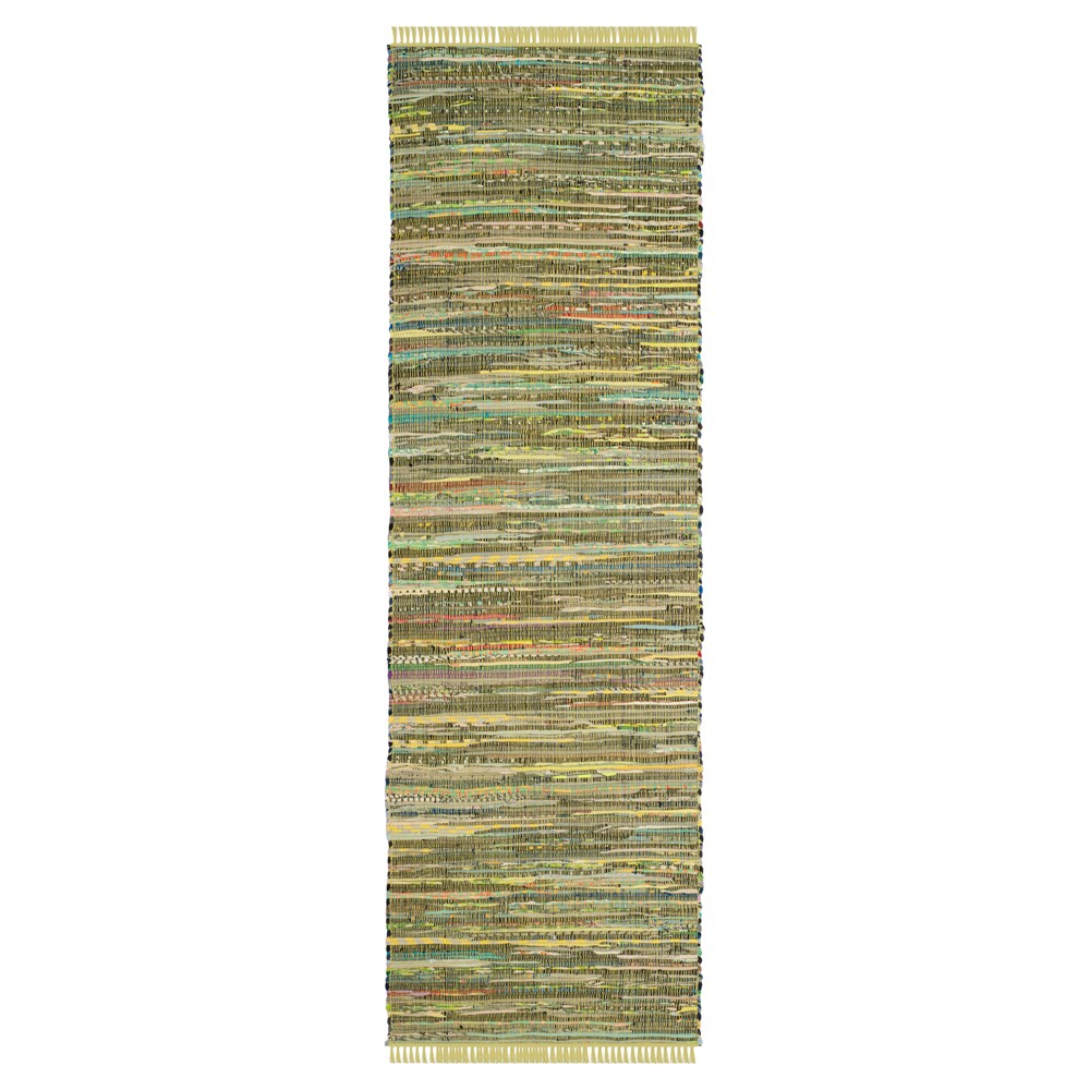  Raquel Woven And Flatweave Rug Light Green/Multi