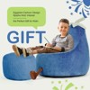 CAVINAS Kid's Bean Bag Chair with Faux Rabbit Fur,24"/31" Eggplant-shaped Bean Bag Sofa for Living Room,Dining Room,Bedroom,Hallway,No-Assembly - 4 of 4