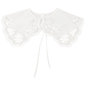 Elerevyo Women Blouse Embroidery Neck Ruff Detachable False Dickey Collar 1 Pc - 1 of 4