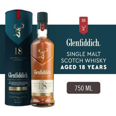 Glenfiddich 18yr Single Malt Scotch Whisky - 750ml Bottle