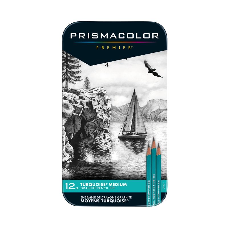 Prismacolor 12ct Turquoise Pencil Sketch Set, 2 of 4