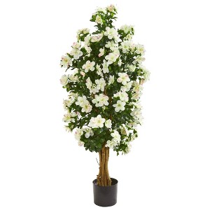 Nearly Natural 57-in Azalea Artificial Tree - 1 of 1