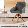 LOVMOR Swivel Desk Chair Without Wheels - 3 of 4