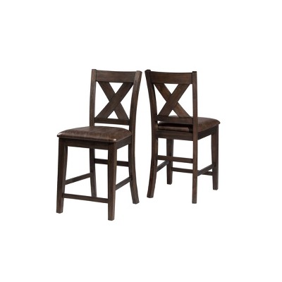 Set Of 2 Spencer Counter Height Barstool Espresso/Brown - Hillsdale Furniture