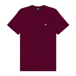 Dalix Mens Lil Heart Midweight Cotton Tee - 1 of 4