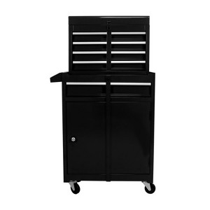Maggift Tool Boxes and Totes Rolling Chest Storage Cabinet, Garage Organizer, Tool Multifunctional Storage Box, Black, 17.7"*11"*37.2" - 1 of 3