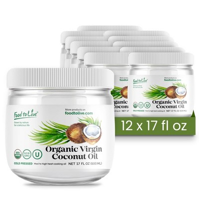 Organic Virgin Coconut Oil, 17 fl oz (500 ml) - by Food To Live