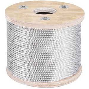 VEVOR 304 Stainless Steel Wire Rope Cable, 3/16", 7x19, 250 ft reel, Silver - 1 of 4