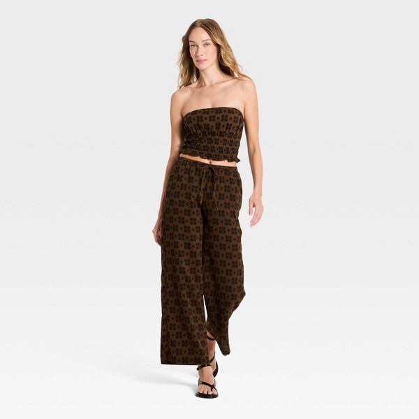 Pantalones de mujer con estampado, tiro regular, tobillero, sin cierre - Universal Thread™ 3