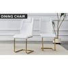 Lyngins Modern Dining Chairs with High Backrest,Upholstered Kitchen Chairs with Anti-slip Footpads,PU Chairs for Dining Room,Kitchen - 2 of 4