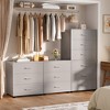 Aheaplus Closet Storage Cabinet 2 Set with 6 Drawers, Night Stand with Storage, 6-Drawers Dressers - 2 of 4