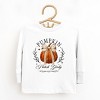 Coquette Pumpkin Patch Girly - Toddler Long Sleeve Graphic Tee and Youth Long Sleeve Graphic T-Shirt - 2 of 3