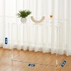 Acrylic Narrow Console Table for Entryway,   Square Legs, Skinny Entry Desk for Sofa, Foyer, Hallway, Living Room, 2-Tier, Clear - 3 of 4