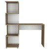 NicBex Space-Saving Office Set:4-Tier Bookcase & Computer Desk Combo for Small Spaces, Home Office, Bedroom, Compact Furniture - 3 of 4