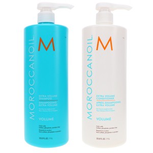 Moroccanoil Extra Volume Shampoo 33.8 oz & Extra Volume Conditioner 33.8 oz Combo Pack - 1 of 4