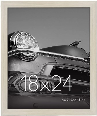 Americanflat 18x24 Poster Frame In Light Wood With Polished Plexiglass ...