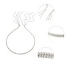 Unique Bargains Women's Three Rows Rhinestone Tassel Headband Silver Tone 1 Pc - 3 of 4