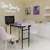 Byootique Rolling Manicure Table with 4 Storage Foldable Nail Station Desk for Beauty Salon Makeup Artist Manicurist Hairstylist - 3 of 4