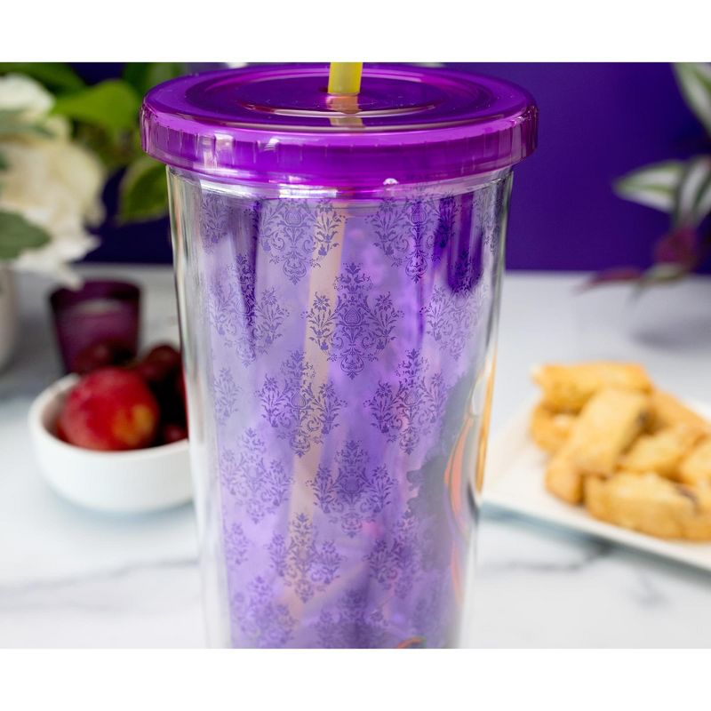Silver Buffalo Disney Villains Plastic Cold Cup With Lid and Straw | Holds 20 Ounces, 5 of 7
