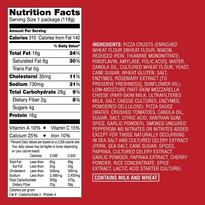 Uncured Pepperoni & Cheese Pizza Lunch Kit - 4.2oz - Good & Gather™