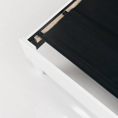 Piperton Queen White Engineered Wood Platform Bed with Drawer