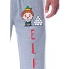 Elf The Movie Mens' Buddy Chibi Snowball Sleep Jogger Pajama Pants Grey - 3 of 3