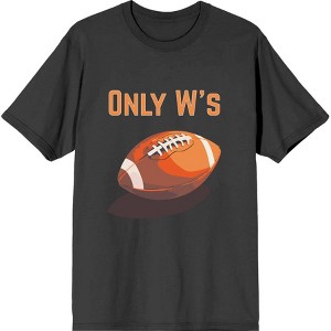 Only W's American Football Adult Crew Neck Short Sleeve Tee - 1 of 2