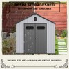 CAVINAS Outdoor Storage Shed Weatherproof Garden Big Spire Tool Storage for backyard for Garden, Storing Tools - 3 of 4