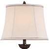 Kathy Ireland Mulholland Traditional Table Lamp 30" Tall Brown Gold Faux Marble Aged Bronze Off White Oval Shade for Bedroom Living Room Bedside Kids - 3 of 4