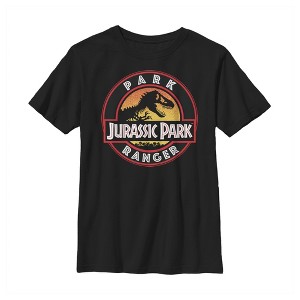 Boy's Jurassic Park Ranger T-Rex Silhouette T-Shirt - 1 of 4